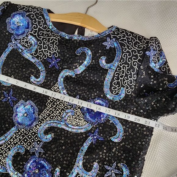 STARFISH mermaid embroidery embellish silk blouse - Picture 6 of 15